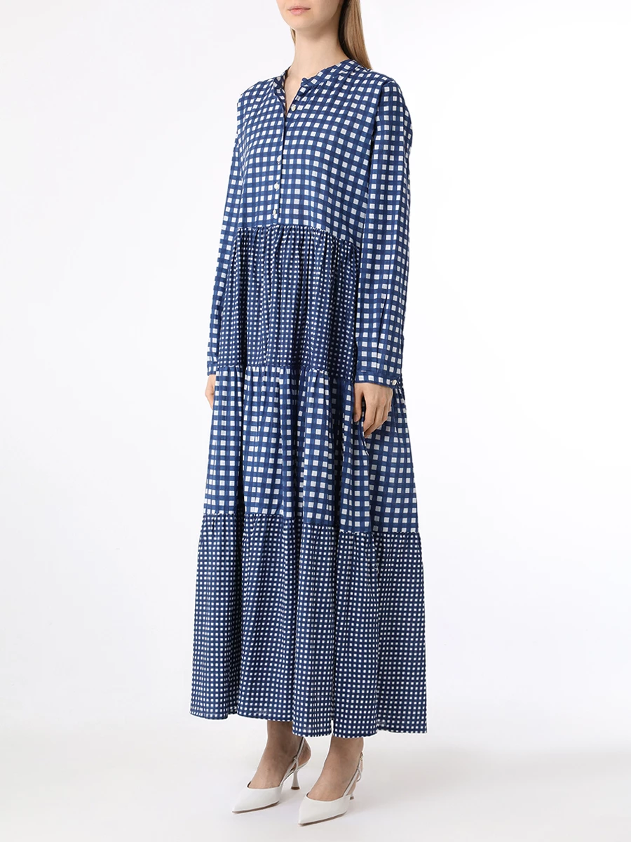 

Платье хлопковое, Синий, ELB-CA-BL Camilla Blue