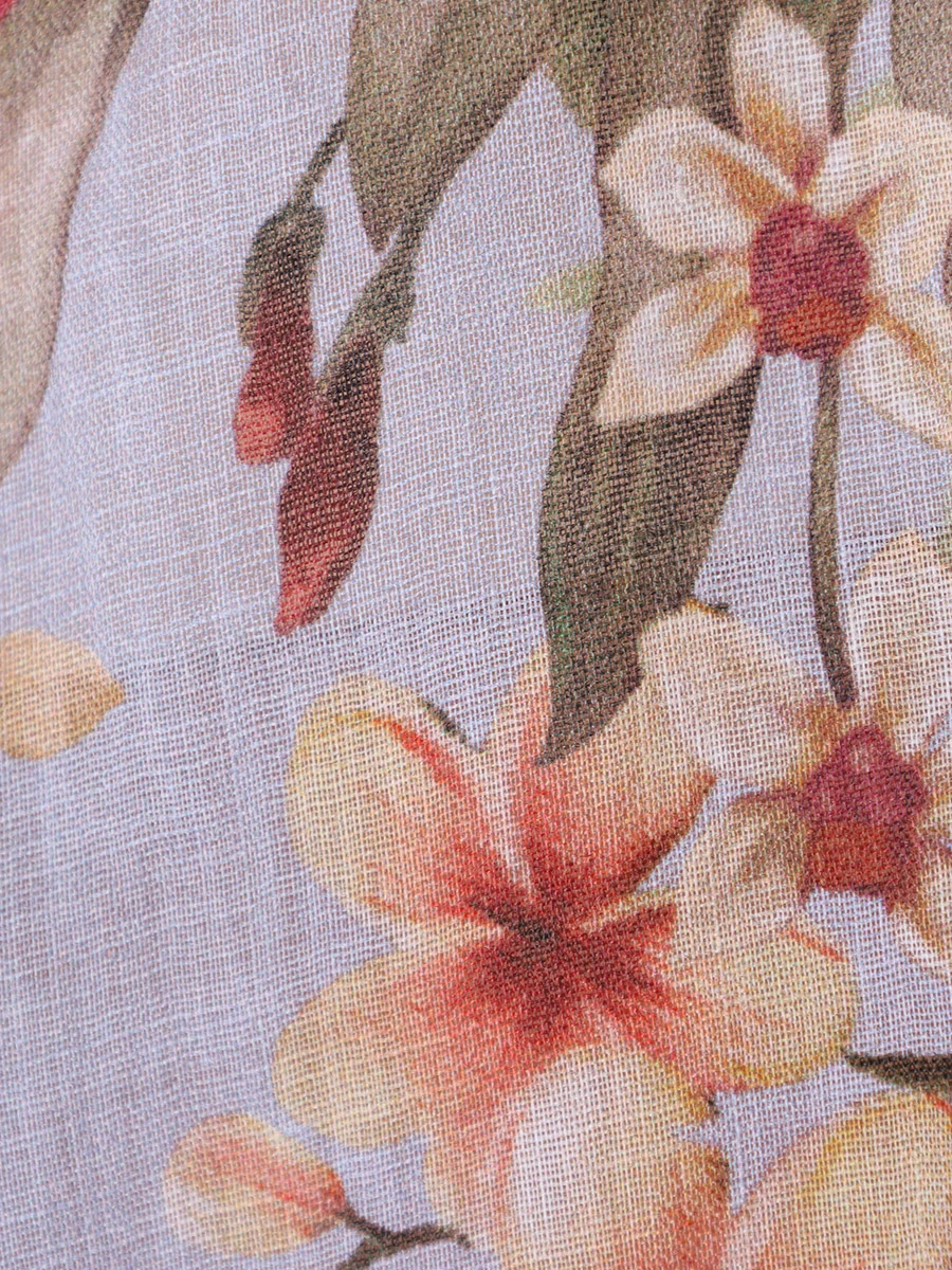 Блуза из рами ZIMMERMANN 7452TRS245 BLPLM, размер 44, цвет цветочный принт - фото 6