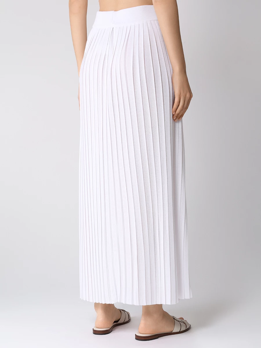 Юбка плиссированная AND THE BRAND S23-SK002-1403-100 Белый  Фото 3
