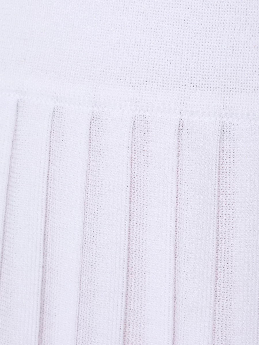 Юбка плиссированная AND THE BRAND S23-SK002-1403-100 Белый  Фото 6