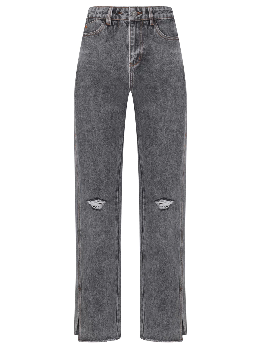 

Джинсы хлопковые, Серый, Jessi