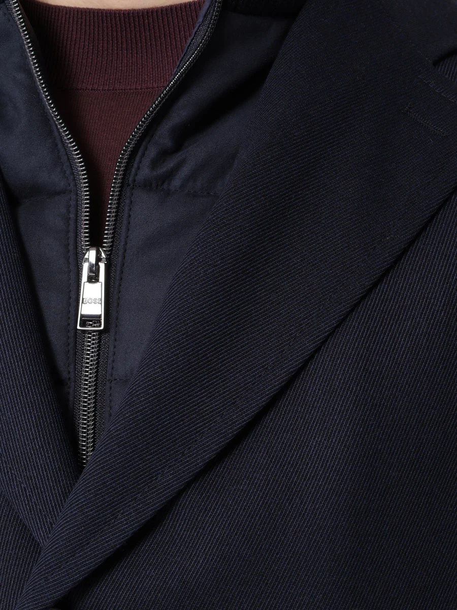 

Пальто Slim Fit шерстяное, Синий, 50502255/404