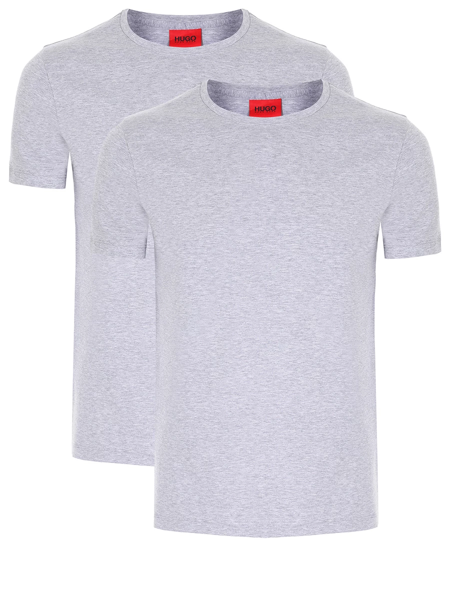 Набор из двух хлопковых футболок HUGO 50325440/061, размер 50, цвет серый
