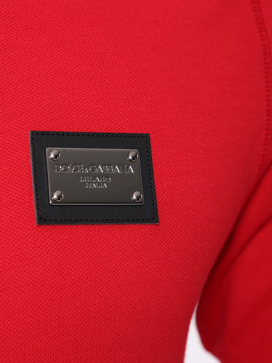 Поло хлопковое DOLCE & GABBANA G8PL4T G7F2H R0026 Красный  Фото 5