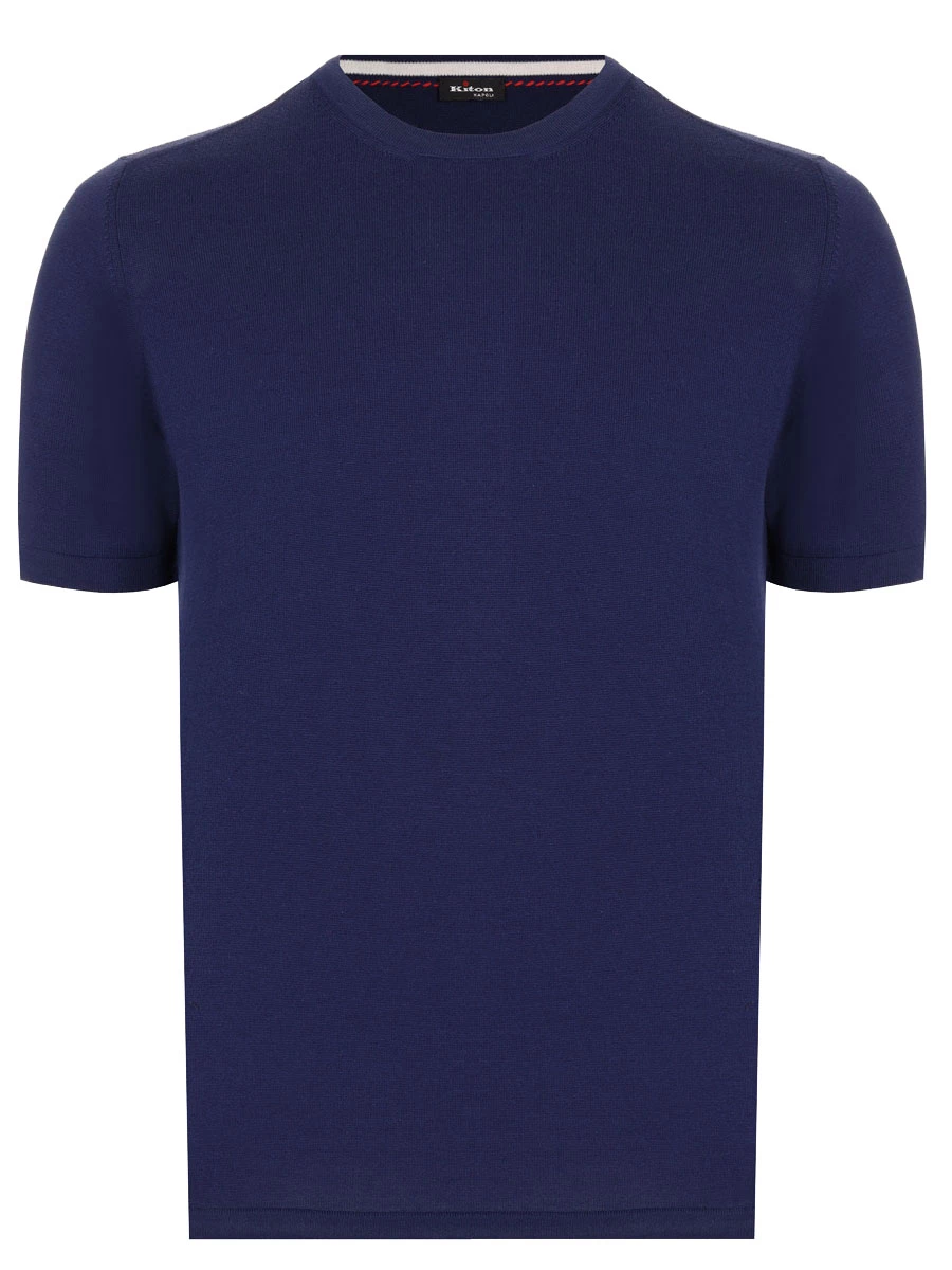 Футболка хлопковая KITON UMK039803001 Синий 