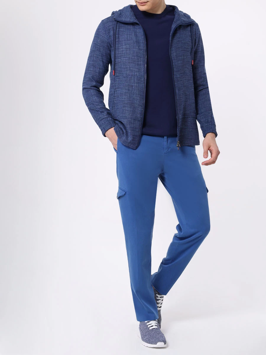 Футболка хлопковая KITON UMK039803001 Синий  Фото 2