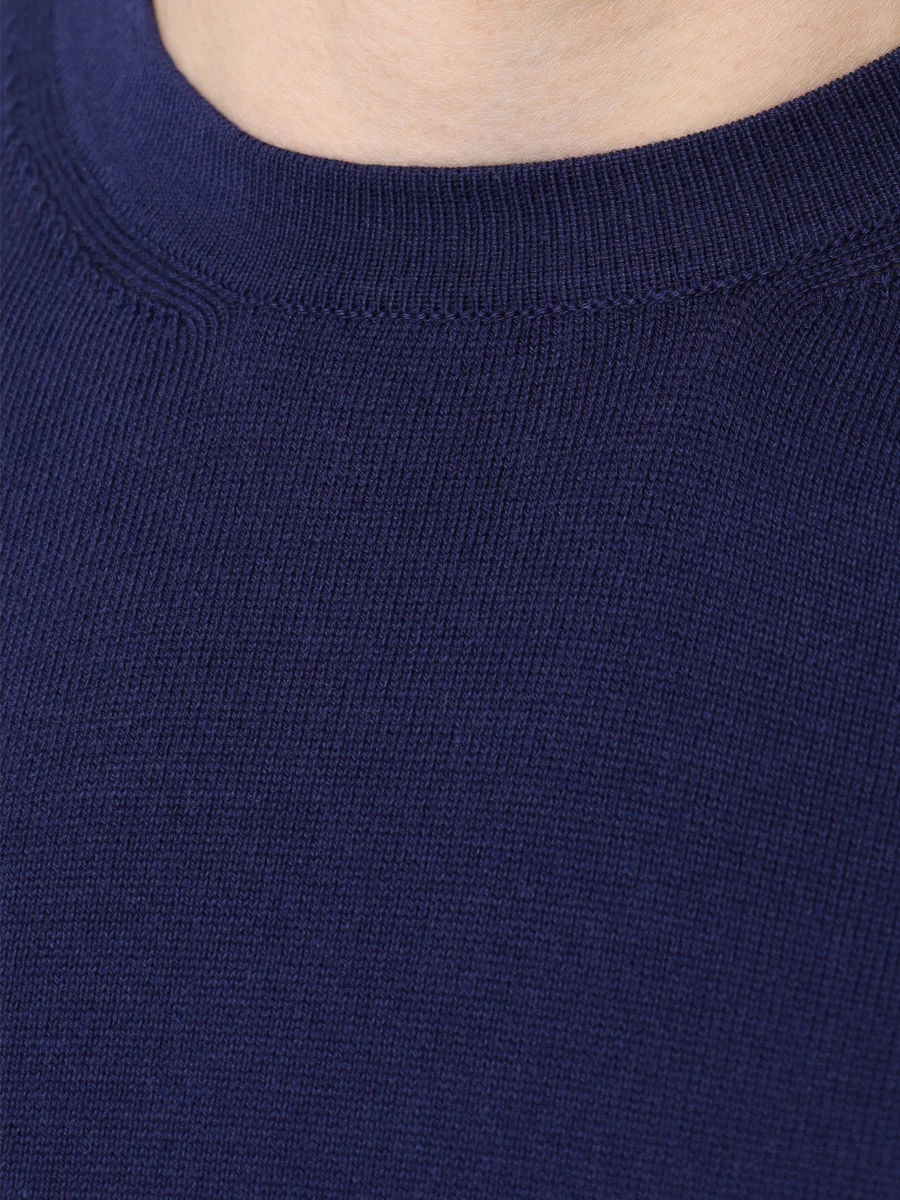 Футболка хлопковая KITON UMK039803001 Синий  Фото 5