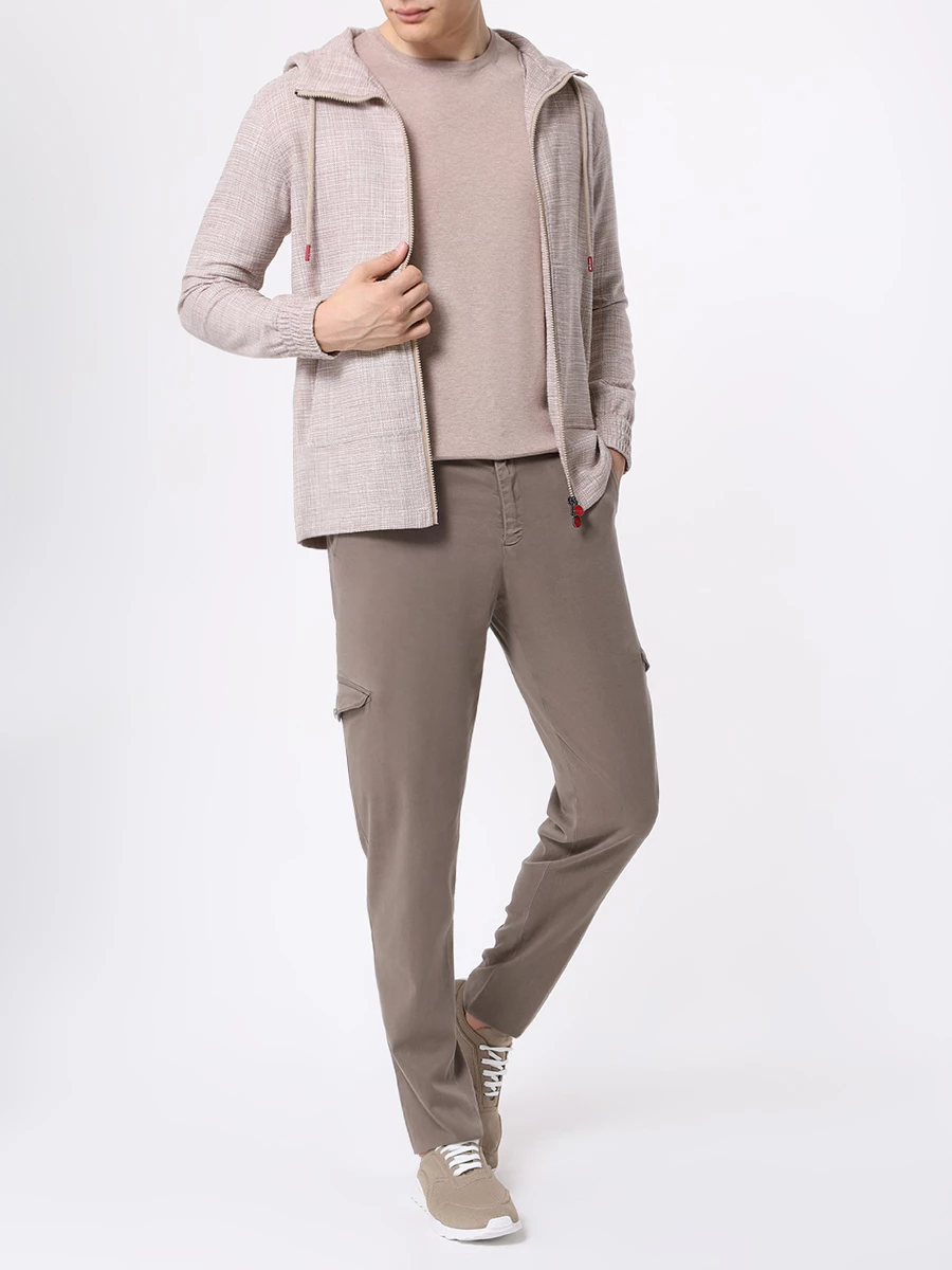 Куртка однотонная KITON UMC010K0643C10000 Бежевый  Фото 2