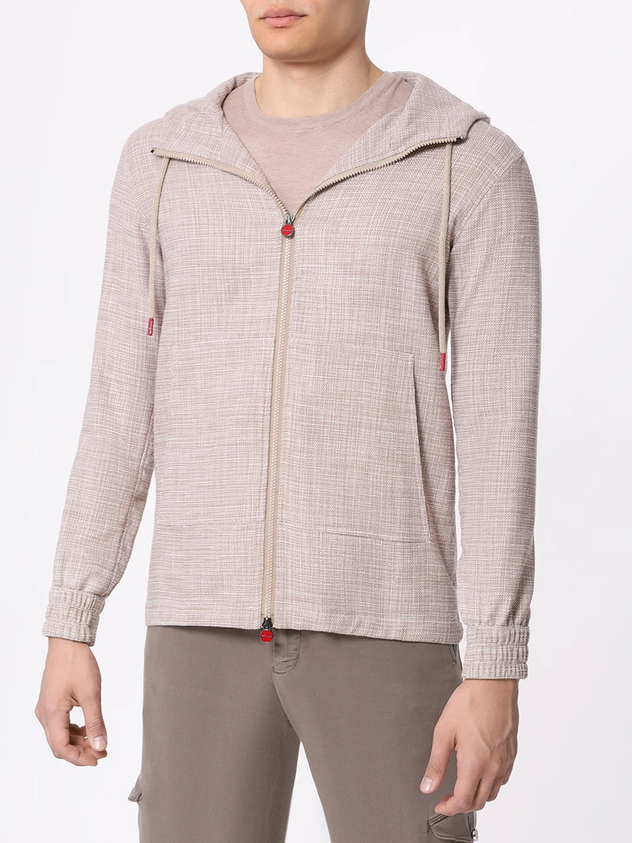 Куртка однотонная KITON UMC010K0643C10000 Бежевый  Фото 4