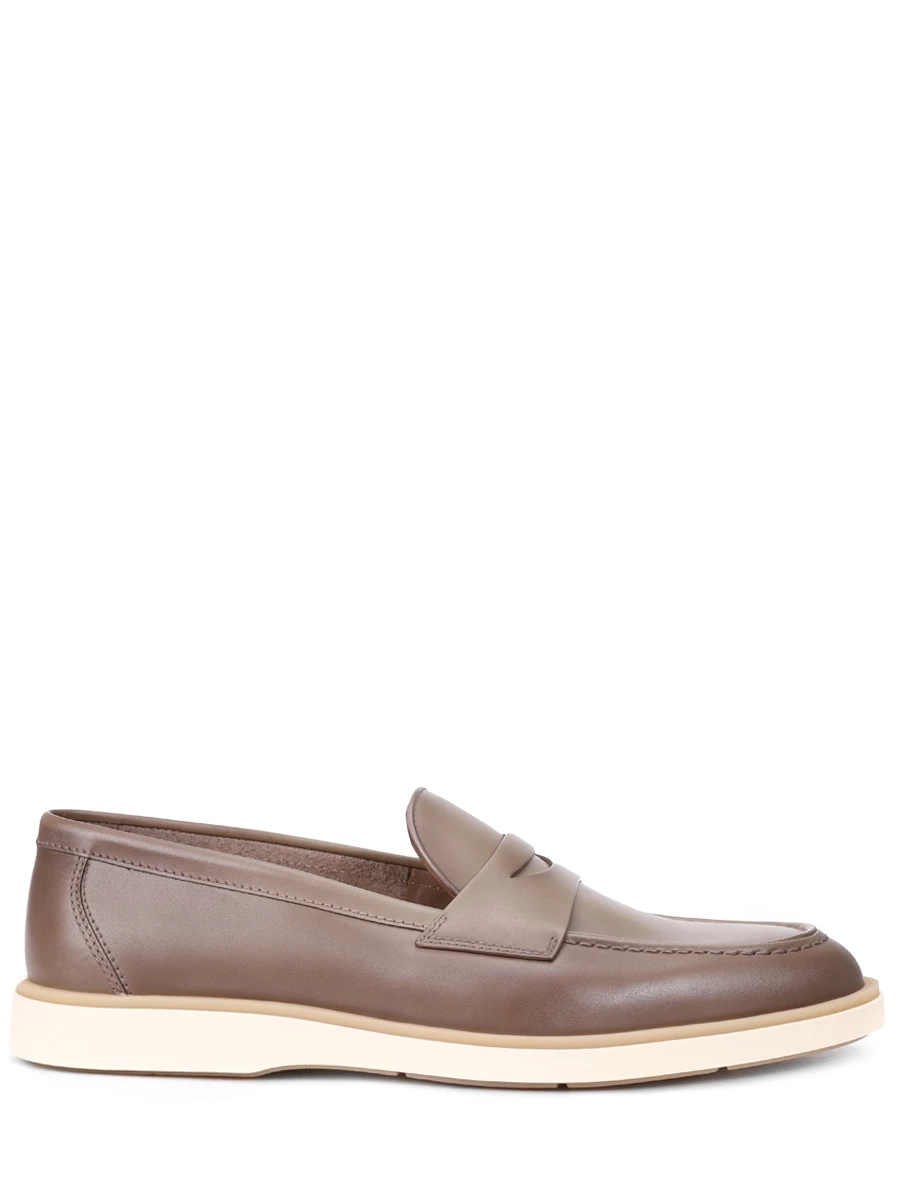 Лоферы кожаные Santoni
