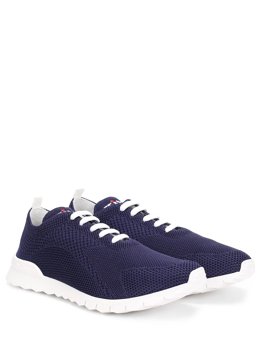 Кроссовки текстильные KITON USFITSN00809020 Синий  Фото 2