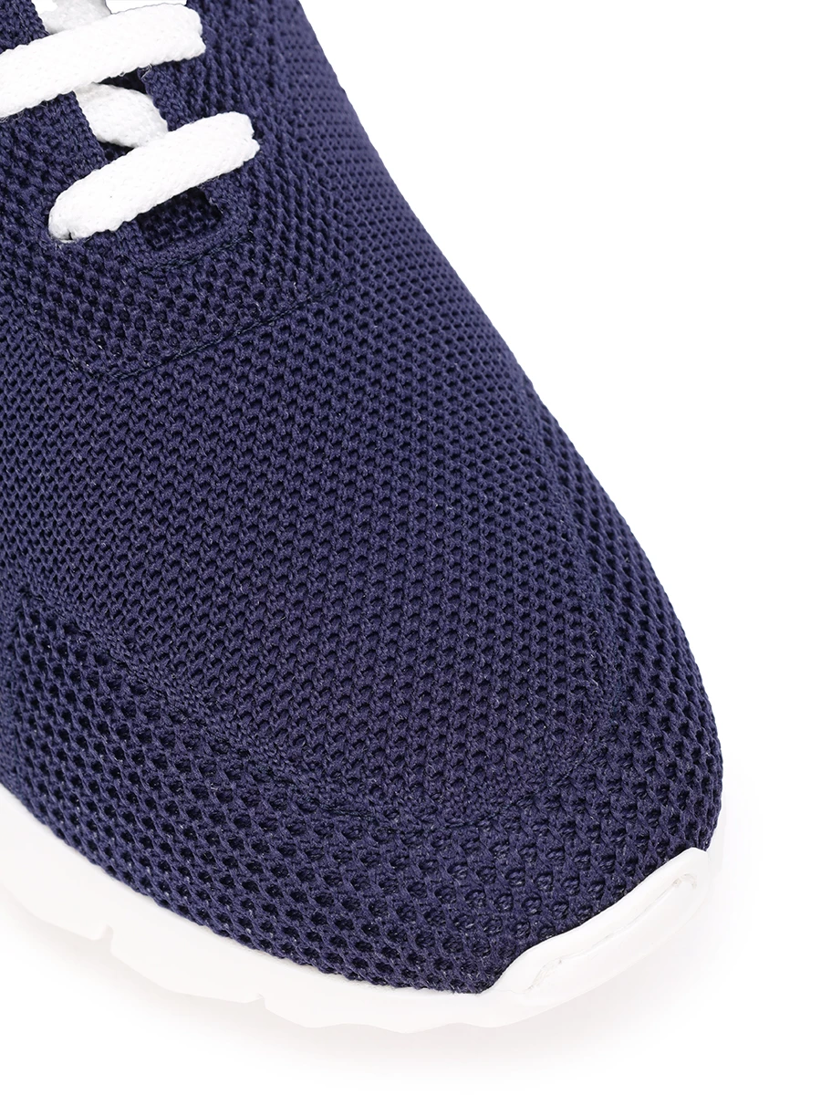 Кроссовки текстильные KITON USFITSN00809020 Синий  Фото 5