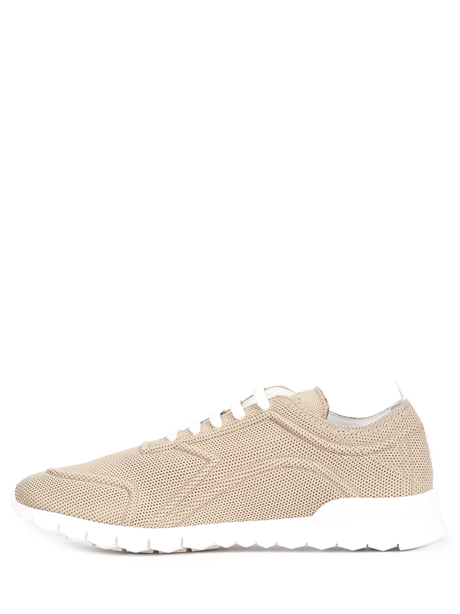 Кроссовки текстильные KITON USSA117N0106305007 Бежевый  Фото 3