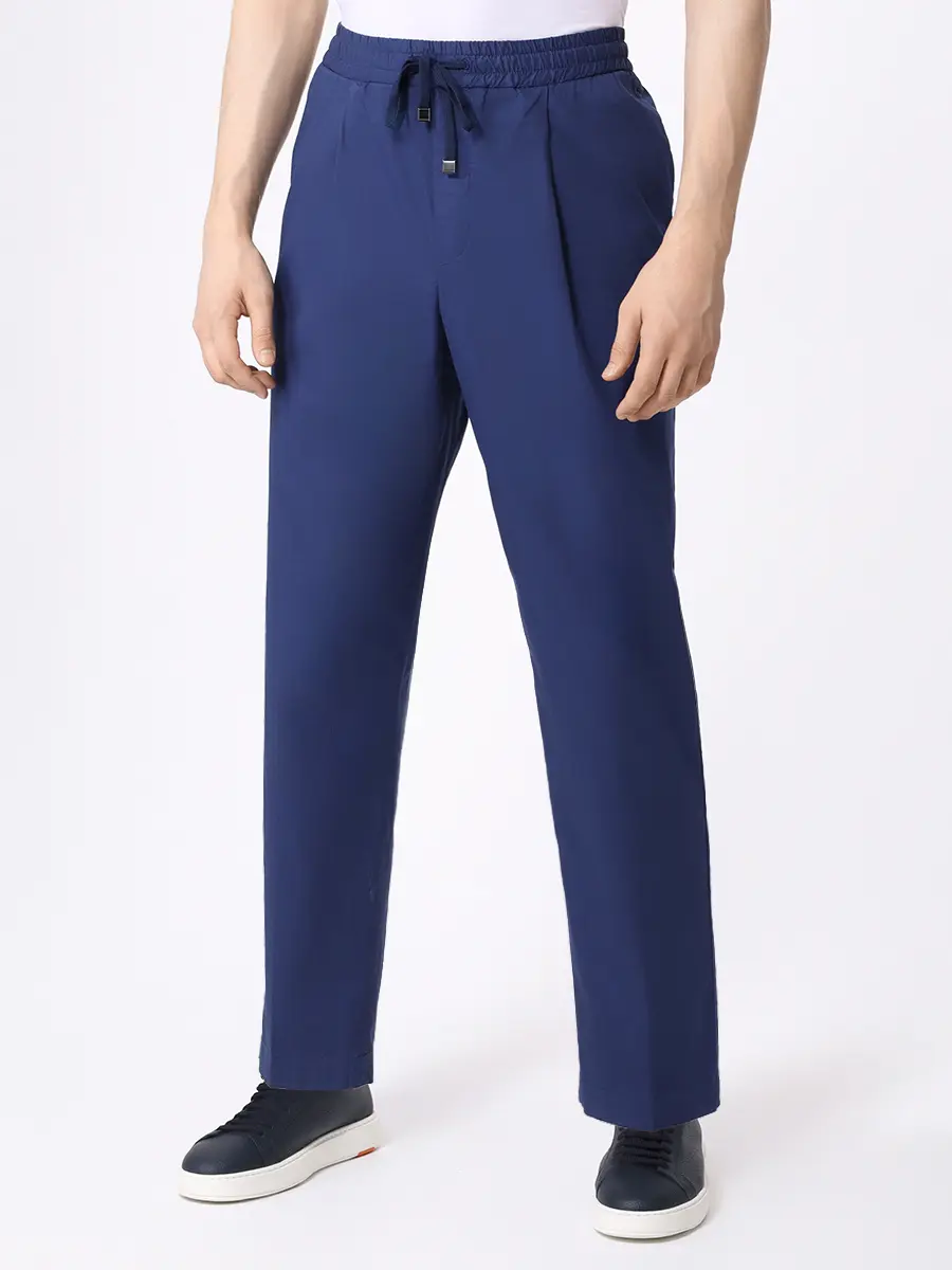 Брюки хлопковые JACOB COHEN UP017 01 S4137 Y63 Синий  Фото 4