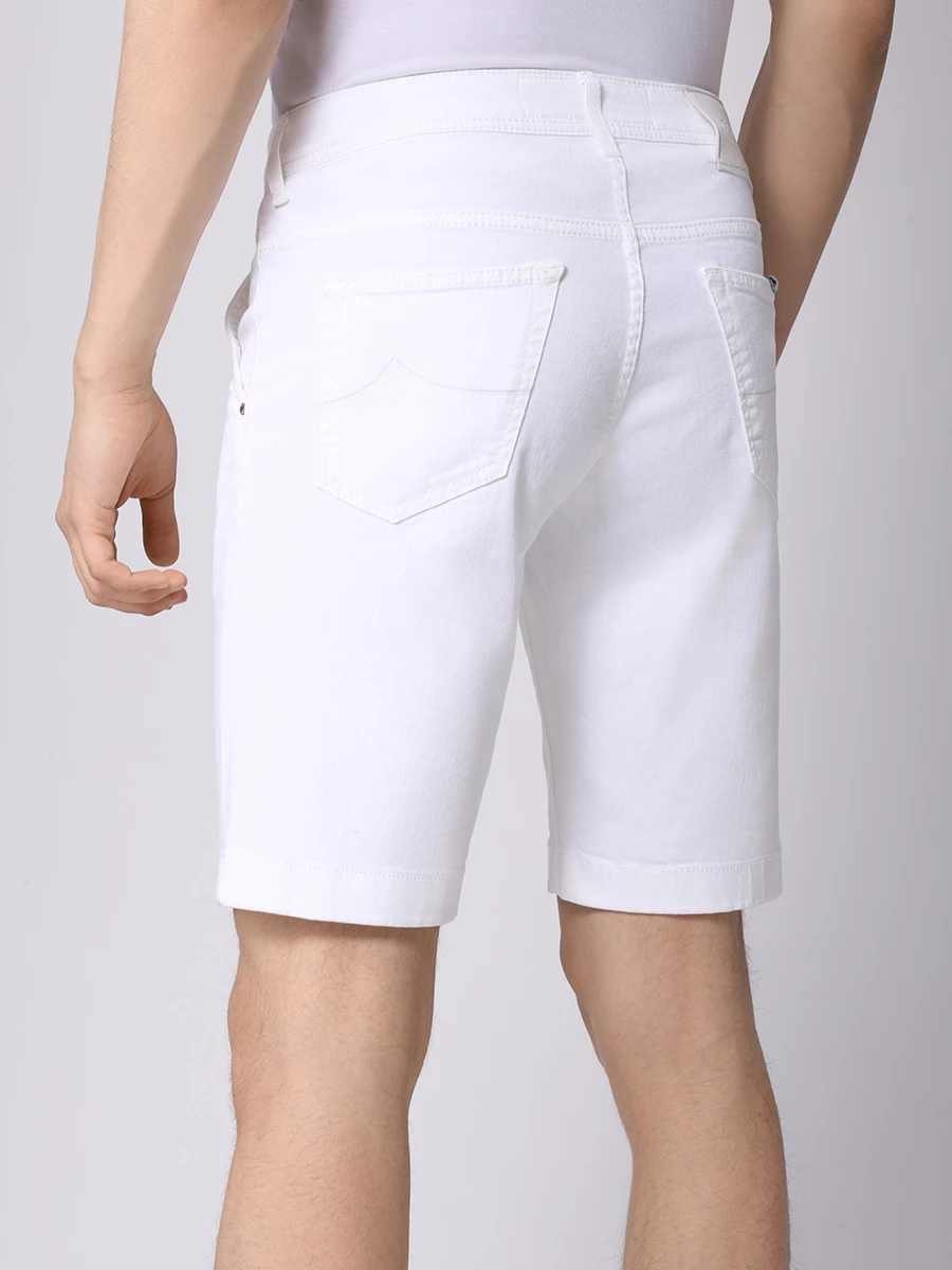 Шорты Slim Fit хлопковые JACOB COHEN UOE02 30 S3848 750D Белый  Фото 3