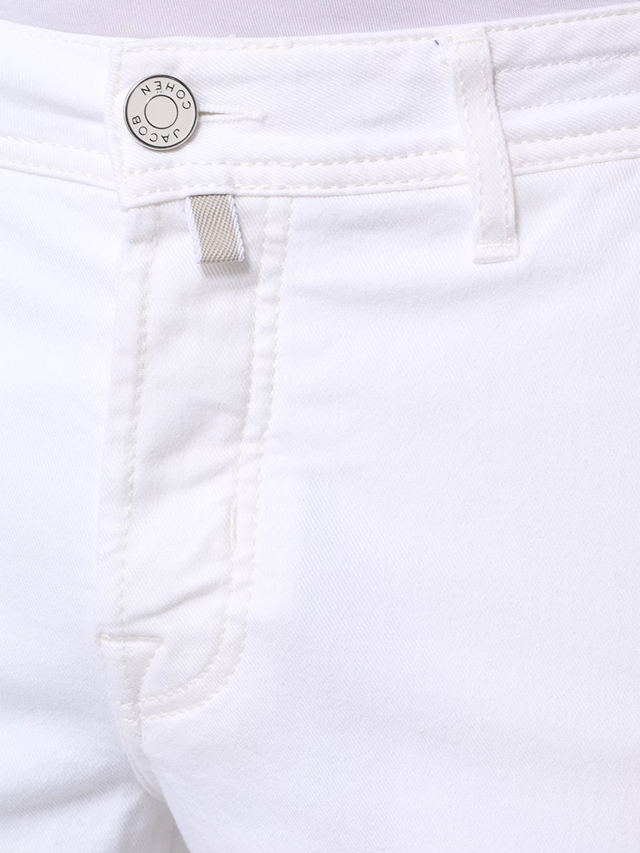 Шорты Slim Fit хлопковые JACOB COHEN UOE02 30 S3848 750D Белый  Фото 5