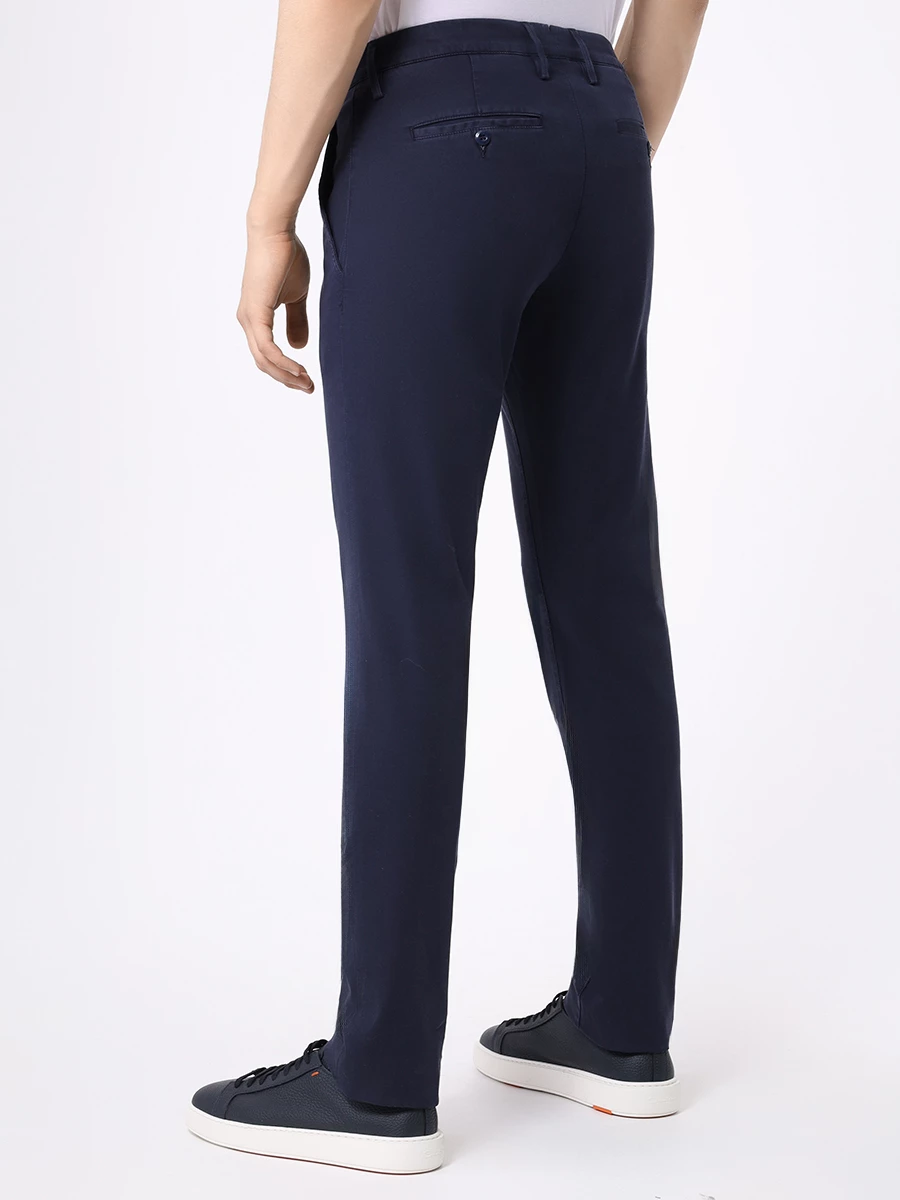 Брюки Slim Fit хлопковые JACOB COHEN UP00101S3756Y99 BOBBY Темно- Синий  Фото 3