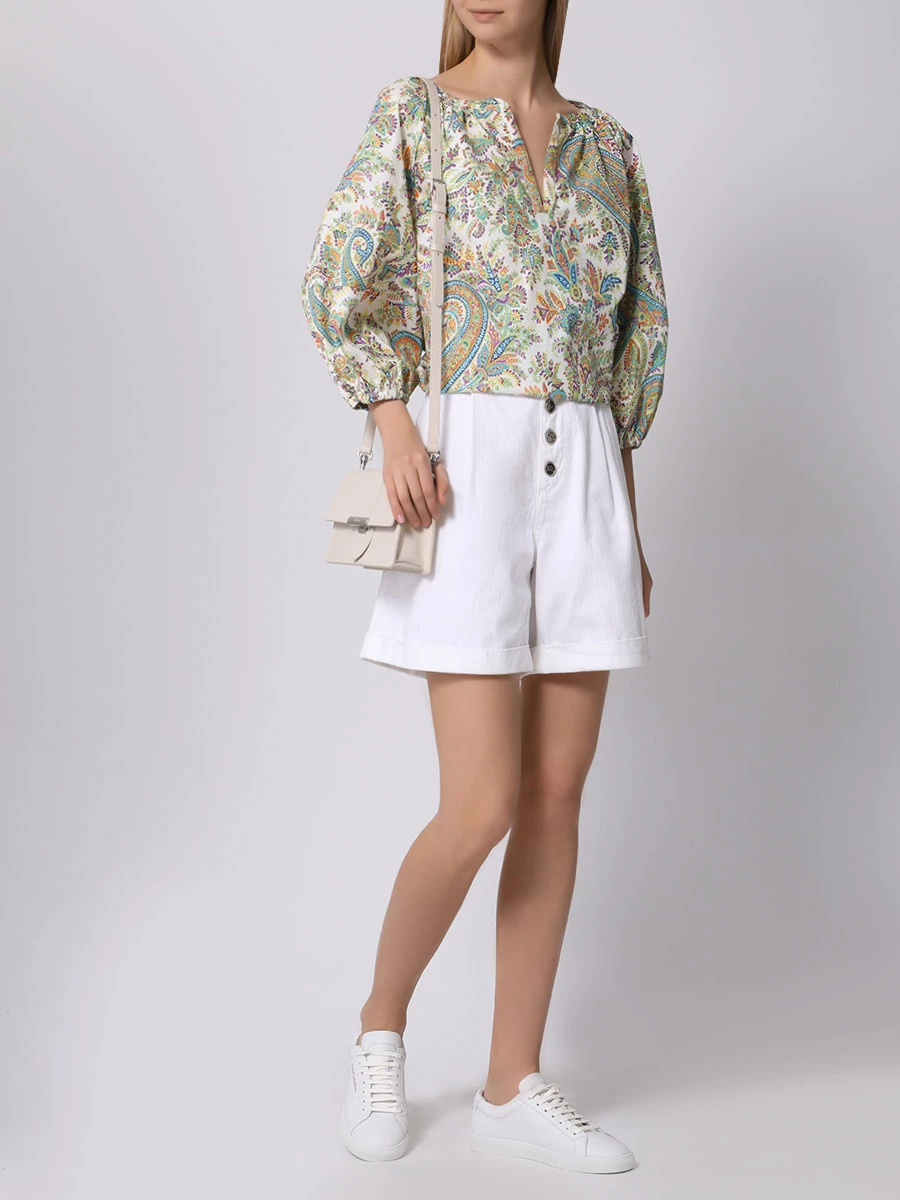 

Блуза хлопковая, Принт, WRJA0015 99SA568 X0801