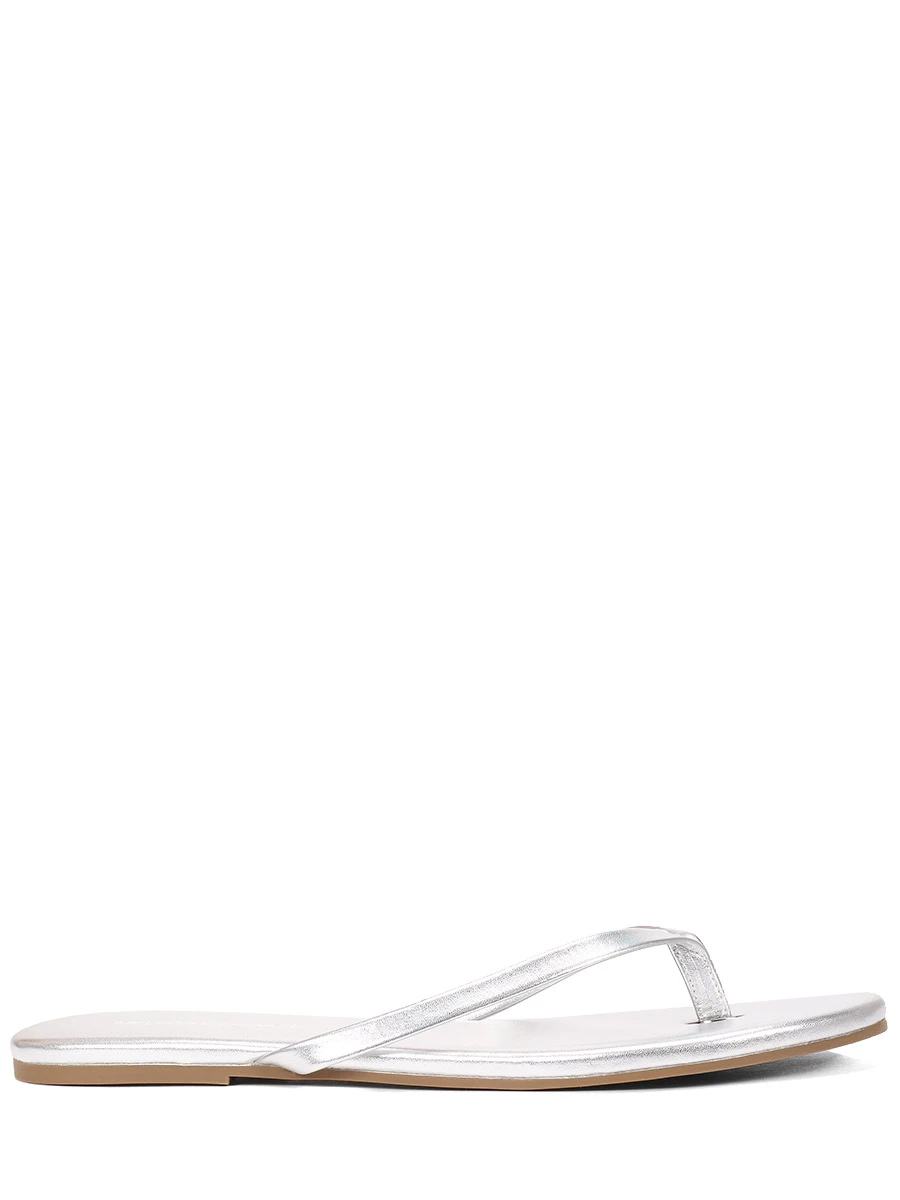 

Шлепанцы кожаные, Серебряный, Sandals CR 24