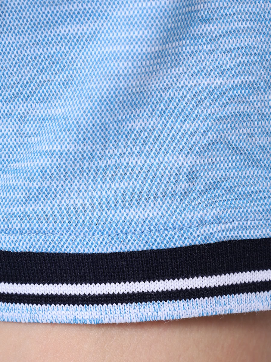 Поло хлопковое BOGNER 58208872/368 SAMU-1 Голубой  Фото 6