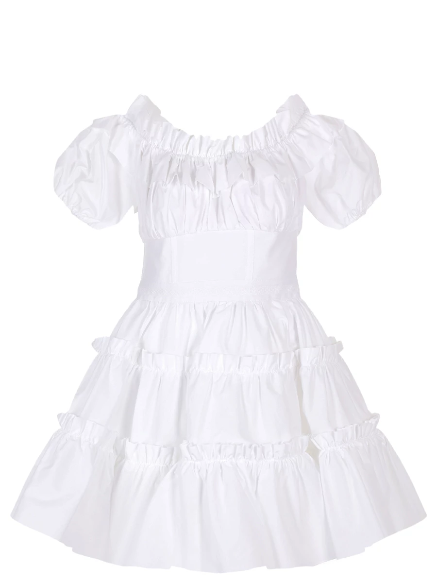 Платье хлопковое Coquelicots YVON COQUELICOTS, размер 42, цвет белый