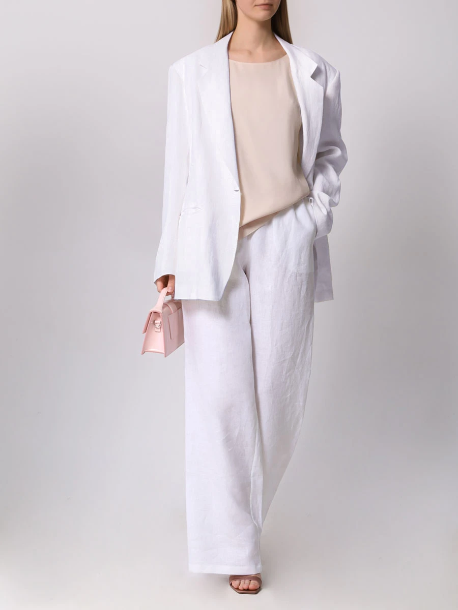 

Топ из вискозы, Бежевый, A-SS24-2204-2