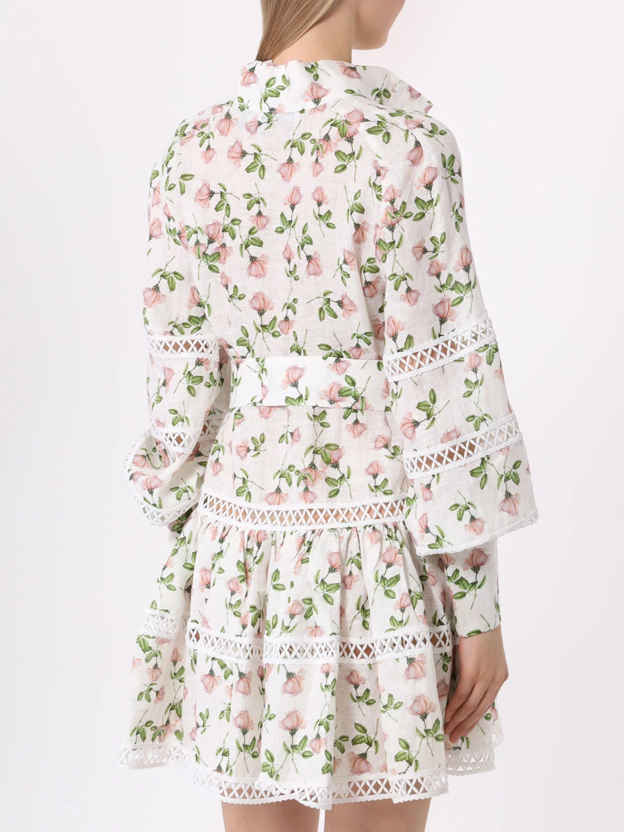 Платье льняное CHRISTINA BERLA SS23/P18 Evelyn Dress Белый  Фото 3