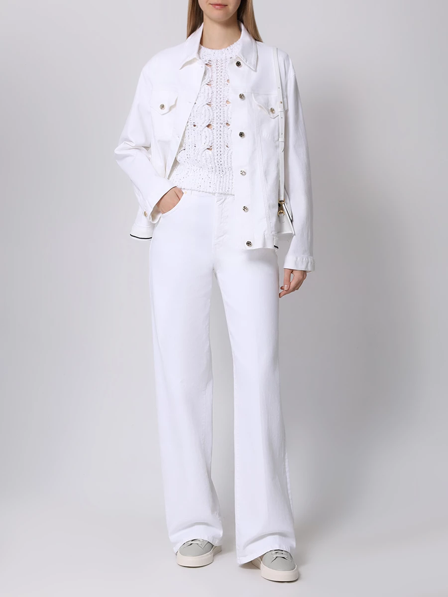 Жилет комбинированный LORENA ANTONIAZZI P24138MJ35A_2905 1280 Белый  Фото 2