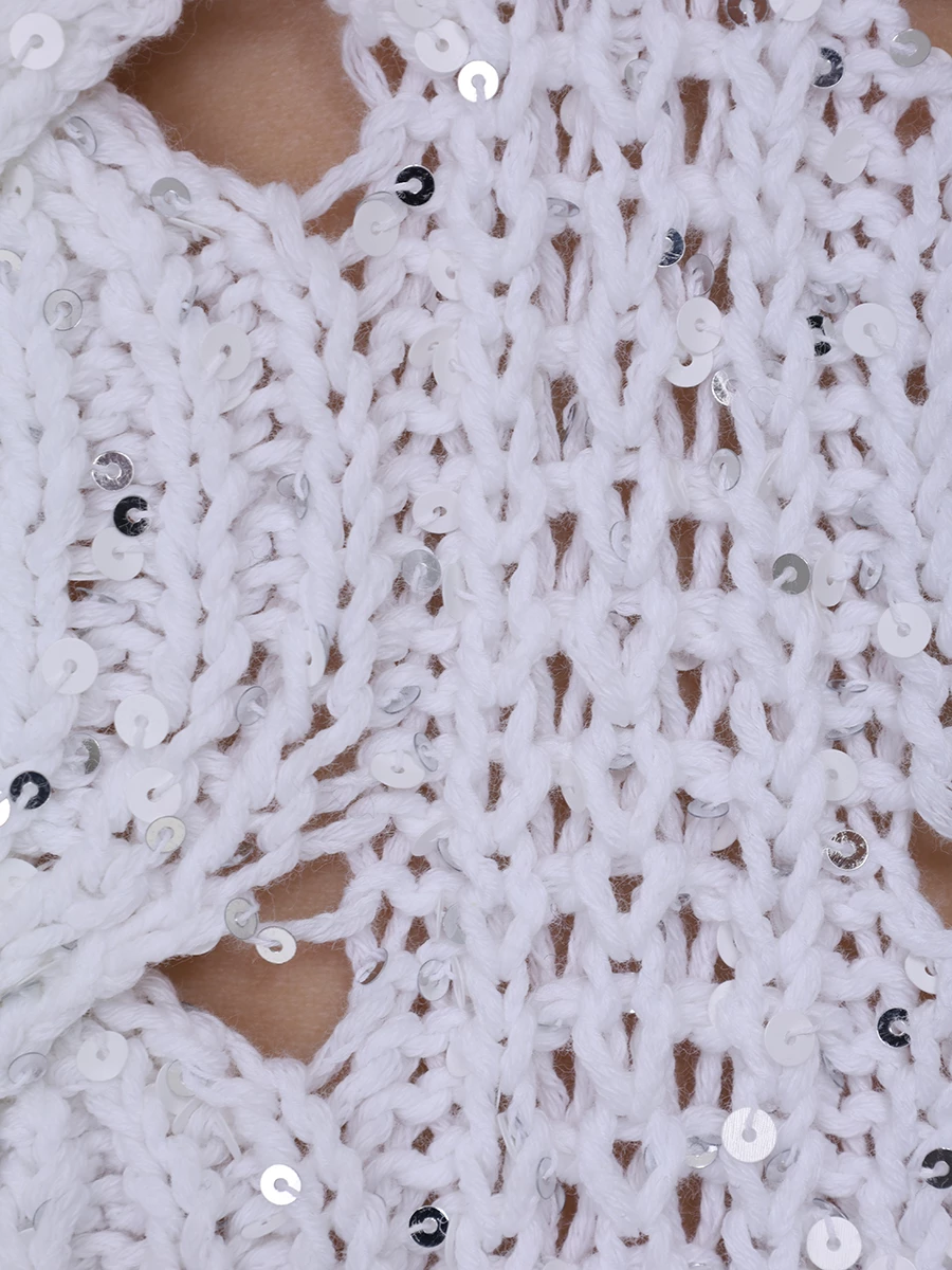 Жилет комбинированный LORENA ANTONIAZZI P24138MJ35A_2905 1280 Белый  Фото 6