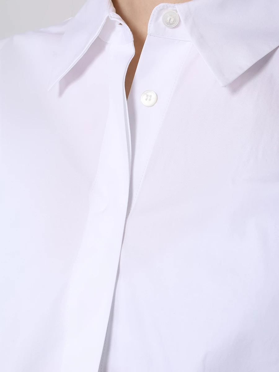 Рубашка хлопковая LORENA ANTONIAZZI CA01AE_3434 100 Белый  Фото 5