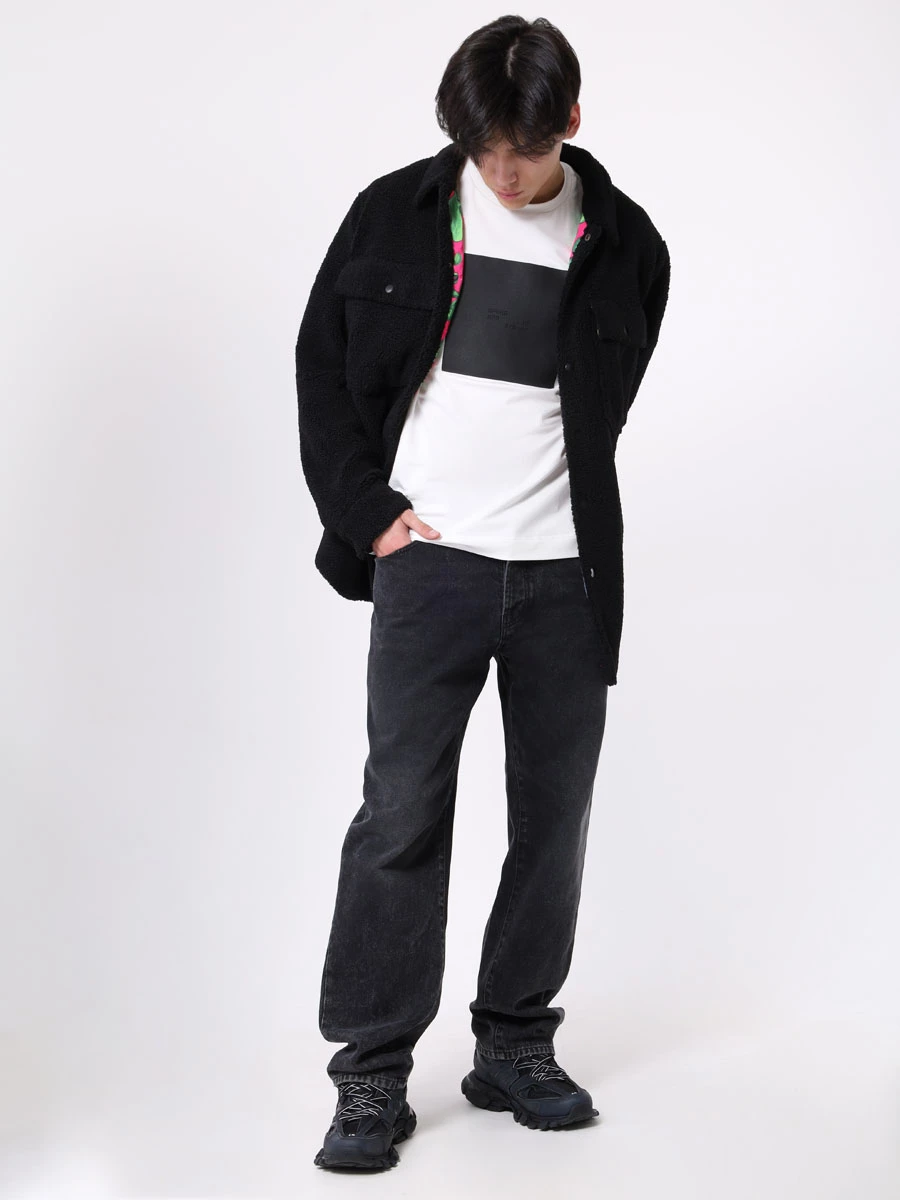 Рубашка из экомеха DENIS SIMACHEV Рубашка искусственный мех, размер Один размер, цвет черный - фото 2
