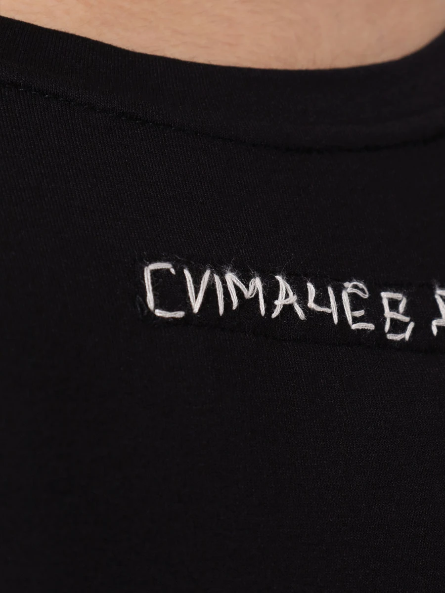 Футболка из вискозы DENIS SIMACHEV Футболка Черный  Фото 6