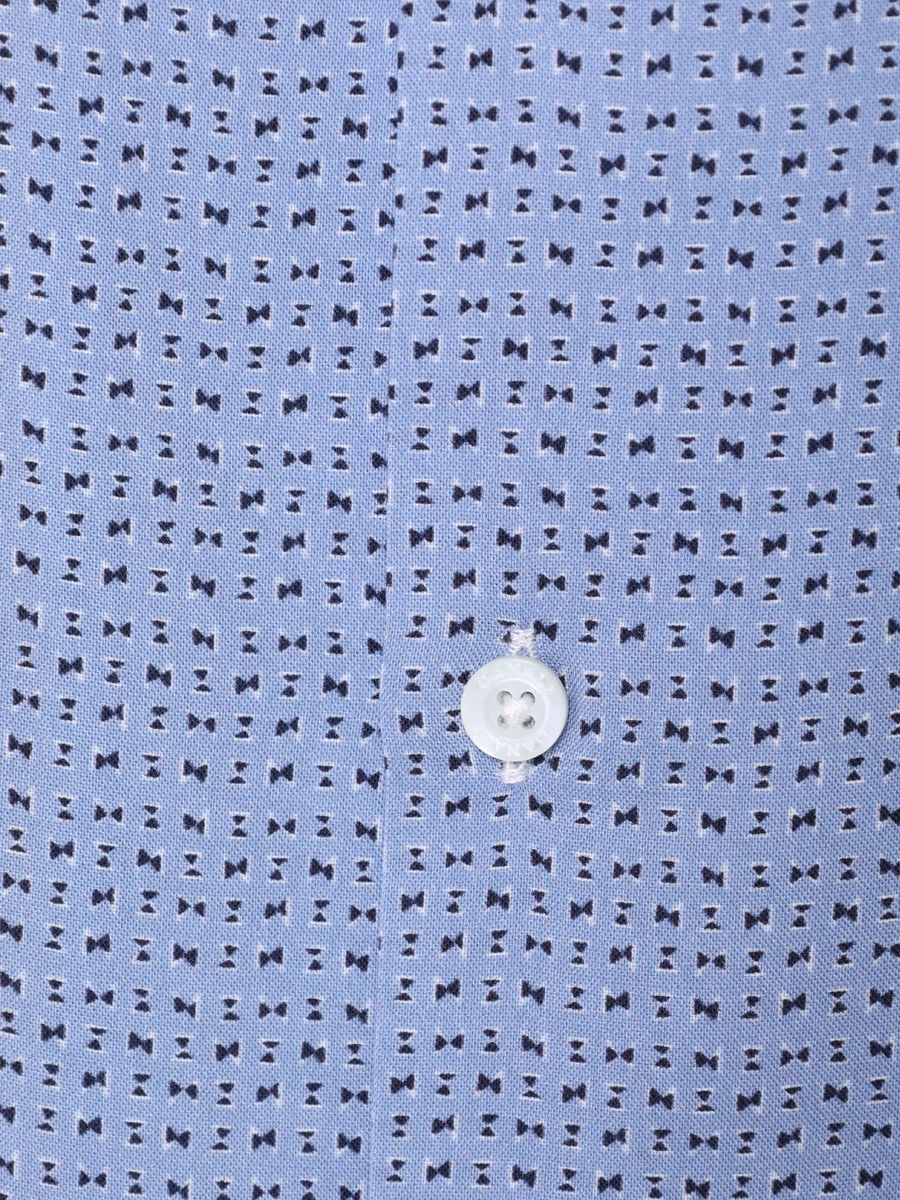 Рубашка Regular Fit из вискозы CANALI GL03139/401/CSM2056 Голубой  Фото 5