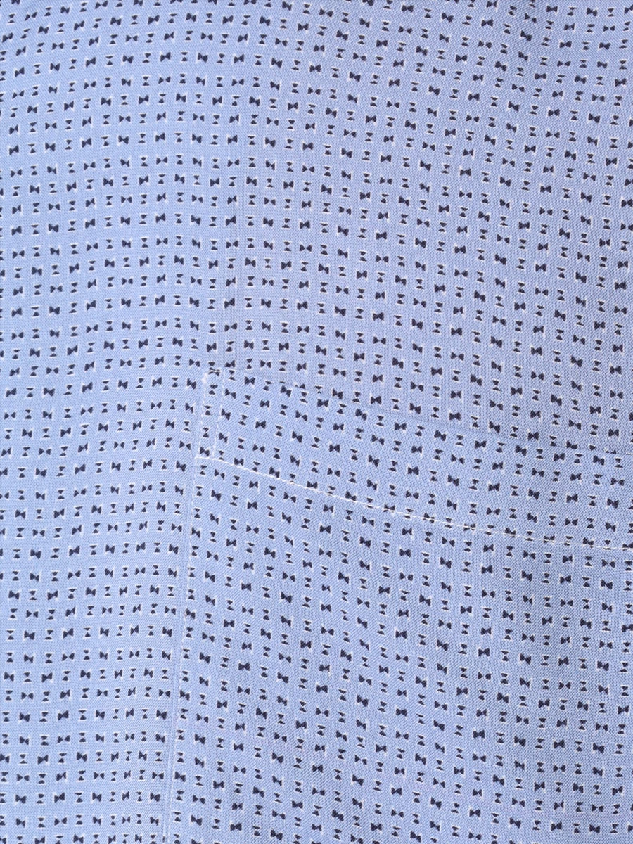 Рубашка Regular Fit из вискозы CANALI GL03139/401/CSM2056 Голубой  Фото 6