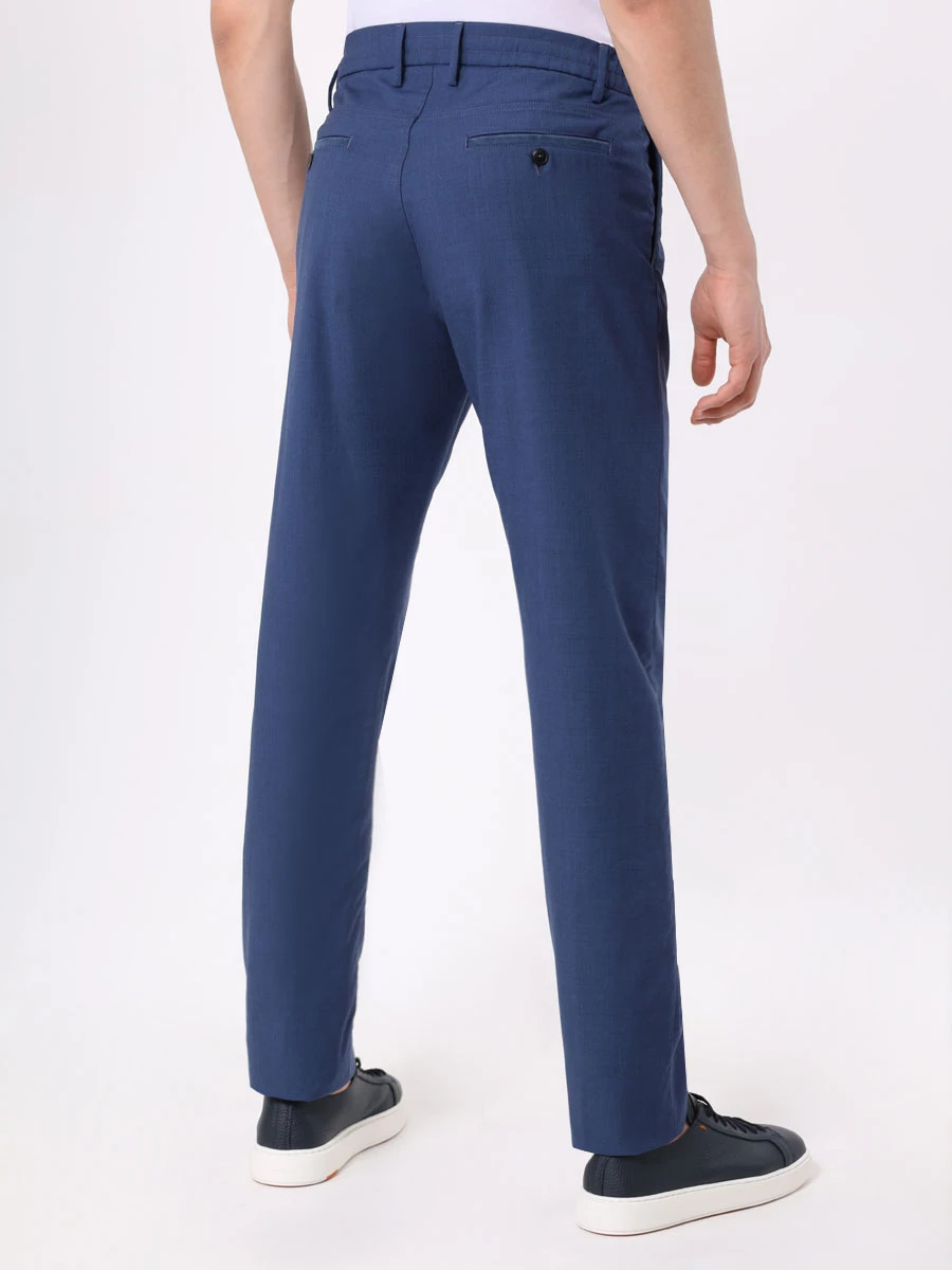 Брюки Regular Fit шерстяные CANALI PR01197/303/91678/R Синий  Фото 3
