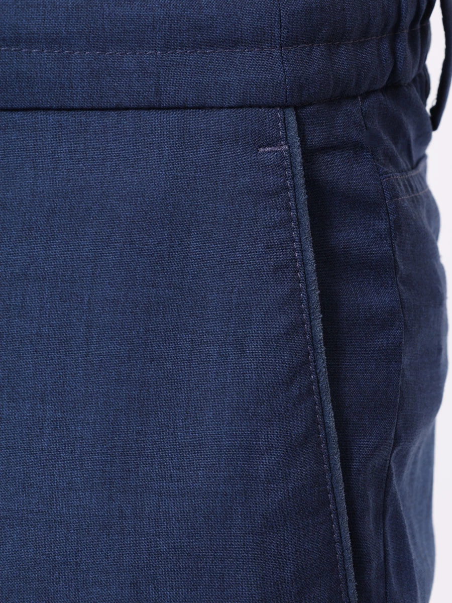 Брюки Regular Fit шерстяные CANALI PR01197/303/91678/R Синий  Фото 5