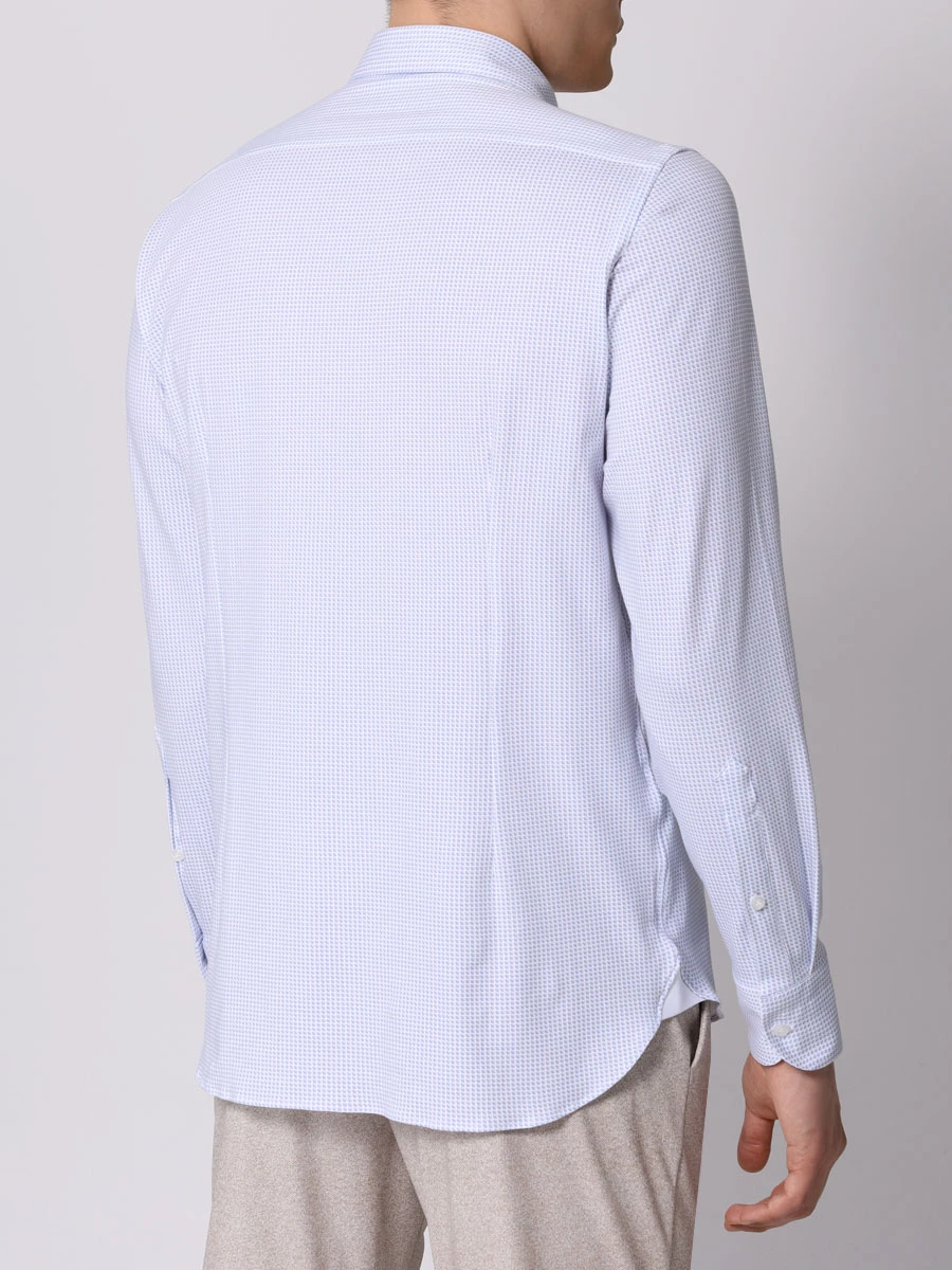 Рубашка Slim Fit хлопковая FRADI CJ651 CN6862 67 Голубой  Фото 3
