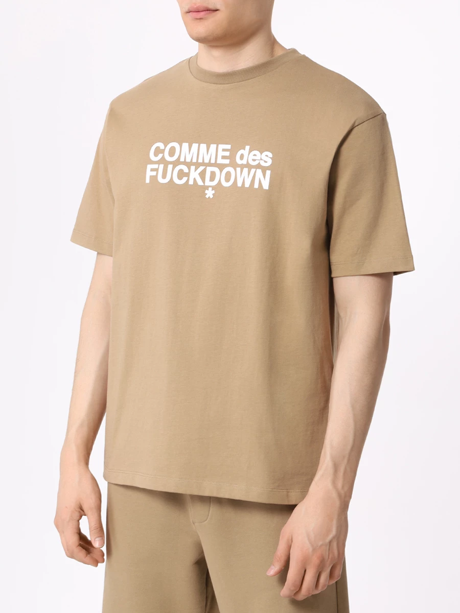 

Футболка хлопковая, Бежевый, CFABM00008 CORTEZ