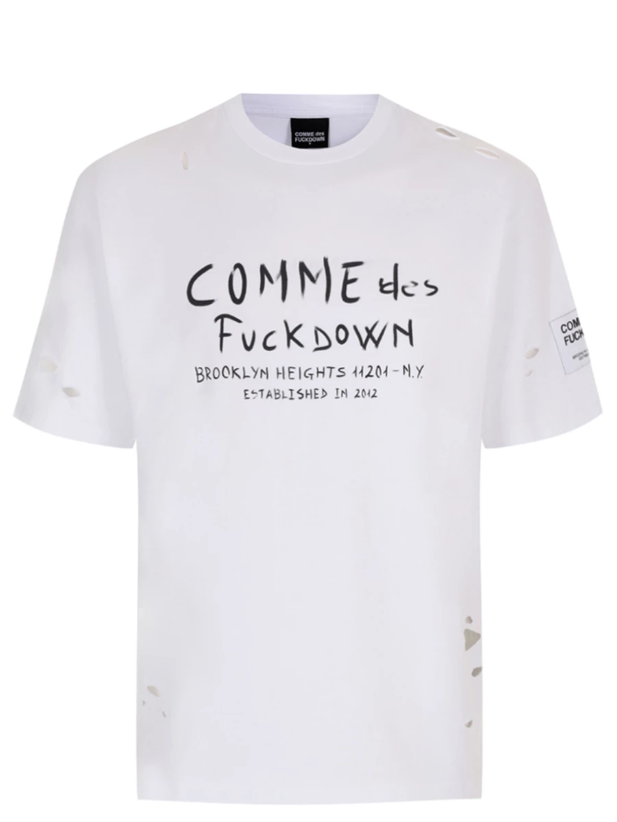 

Футболка хлопковая, Белый, CFABM00087 BIANCO