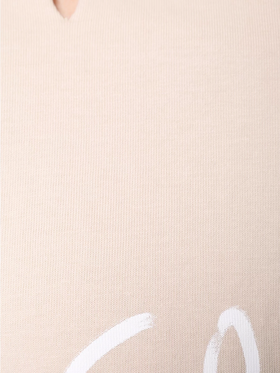 

Футболка хлопковая, Бежевый, CFABM00087 BEIGE SAND