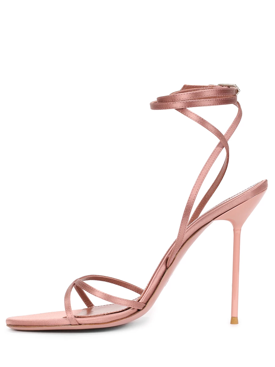 Босоножки комбинированные PARIS TEXAS PX1140/XTSAT-LIZ LACE UP SANDAL Розовый  Фото 3