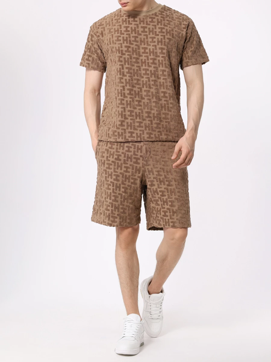 

Футболка хлопковая, Коричневый, HMABM00024 CORTEZ