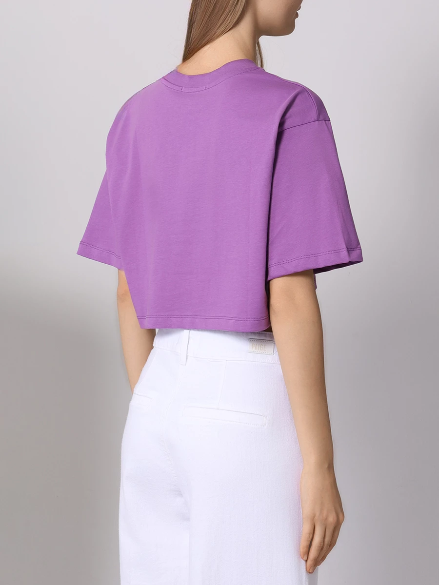 Футболка хлопковая HINNOMINATE HMABW00125 LAVANDA Сиреневый  Фото 3