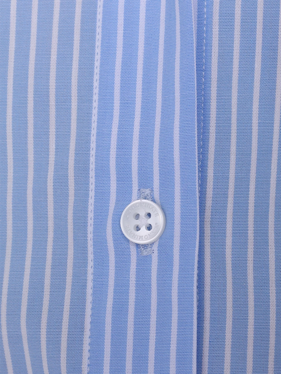 Рубашка хлопковая HINNOMINATE HMABW00242 AZZURRO, размер 40, цвет голубой - фото 5