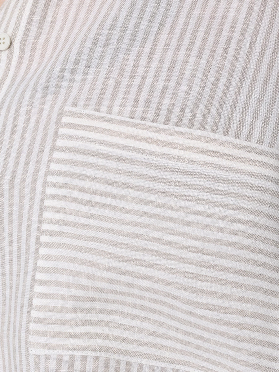 Рубашка льняная FORTE DEI MARMI COUTURE 24SF1105-N/112, размер 40, цвет бежевый 24SF1105-N/112 - фото 6