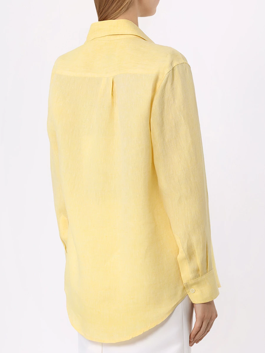 Рубашка льняная FORTE DEI MARMI COUTURE 24SF1106-N/330, размер 42, цвет желтый 24SF1106-N/330 - фото 3