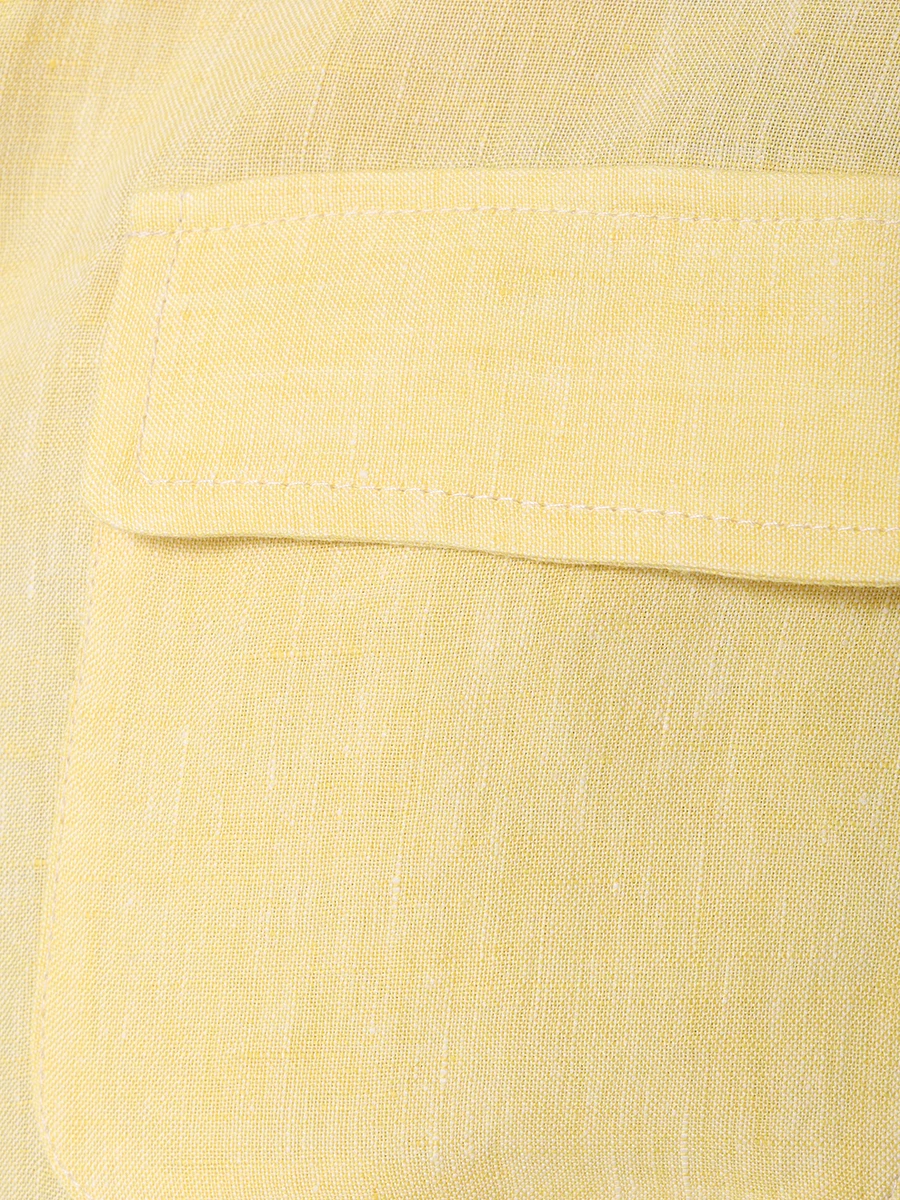 Рубашка льняная FORTE DEI MARMI COUTURE 24SF1106-N/330, размер 42, цвет желтый 24SF1106-N/330 - фото 5