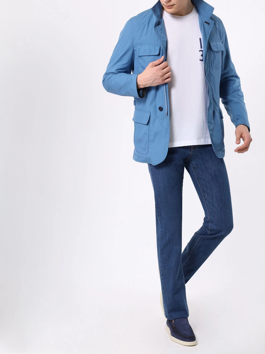 Футболка хлопковая CANALI MJ02039/001/T0806 Белый  Фото 2