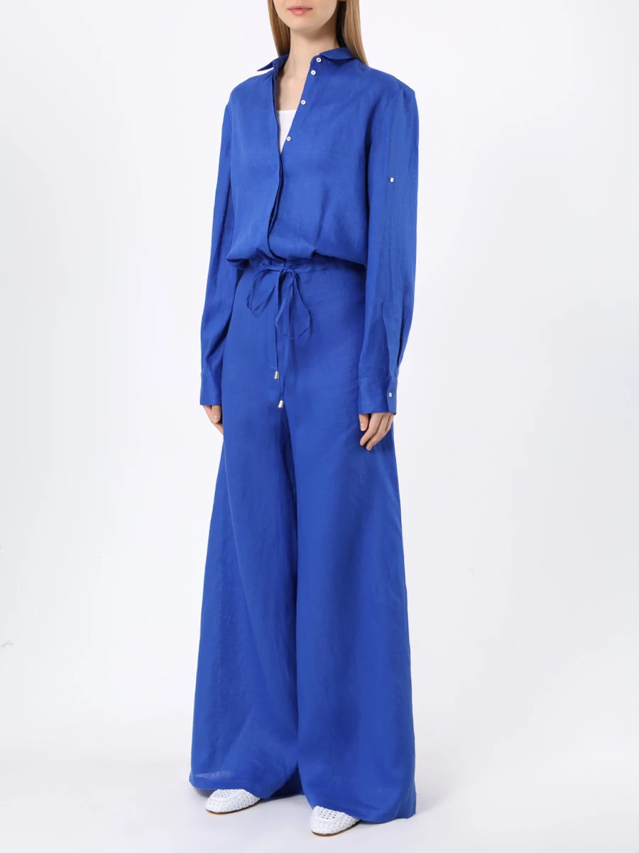 Комбинезон льняной HOLY CAFTAN ATENA Синий  Фото 4