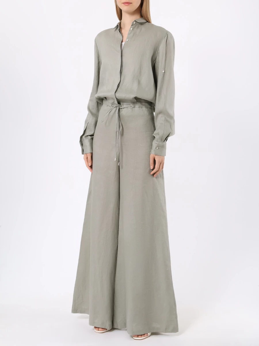 

Комбинезон льняной, Зеленый, ATENA